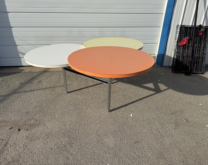 Mid-Century Modern Tri Level Nelson Style Mushroom Dining Table