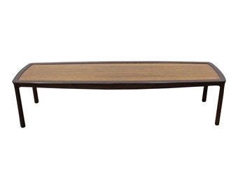 Mid-Century Modern Asian Edward Wormley Dunbar Long Rosewood Coffee Table