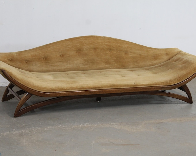 Vintage Mid-Century Modern Adrian Pearsall Style Gondola Sofa
