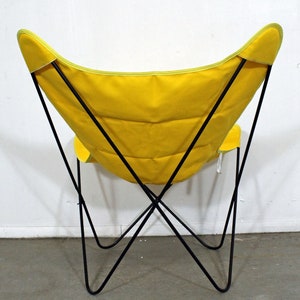 Mid-Century Modern Welded Iron Butterfly Chair Danish Modern Knoll Style image 6