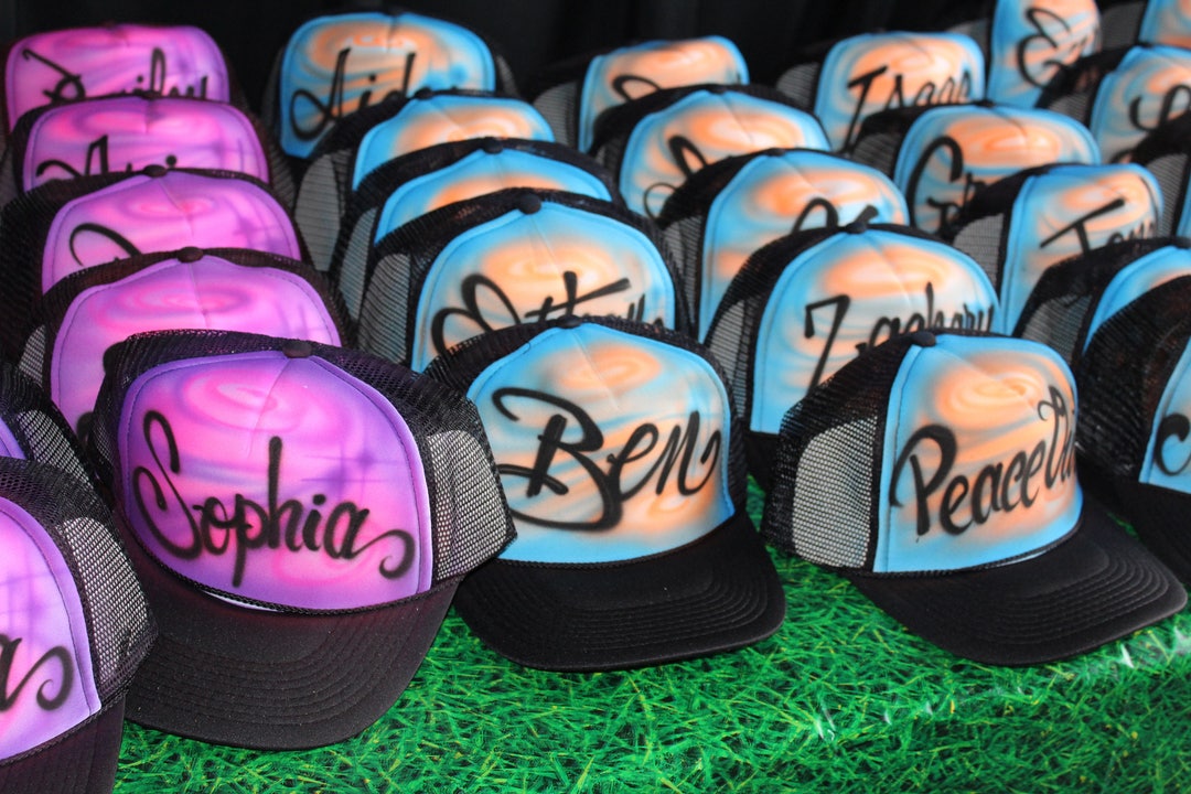 18 Airbrush Party Favors Airbrush Hats Class Party Favors - Etsy