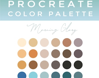 Procreate Farbe Palette sofortiger Download Farbe Trend 2020 / 2021 Pastell Palette rosa lila grau luftigen Sommer 30 Farben