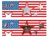 items similar to facebook cover template american flag stars and