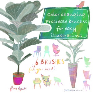 Procreate Farbwechselpinsel für einfache Illustrationen