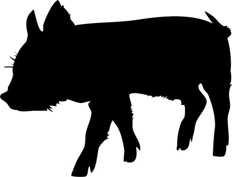 Download Farm animals silhouette/ clip art vector commercial use | Etsy