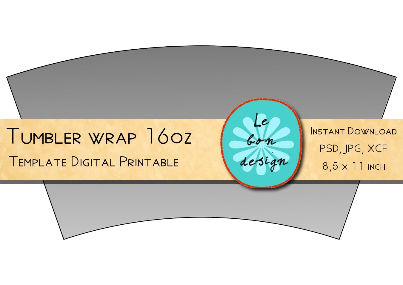 Download Tumbler Wrap 16oz Template Diy Collage Sheet Jpg Psd Gimp Etsy