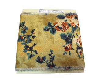 Tim Holtz Forgotten Laboratory Fabric Strip, Grungy Floral Cotton, Junk Journal Supply. 3x44 inches