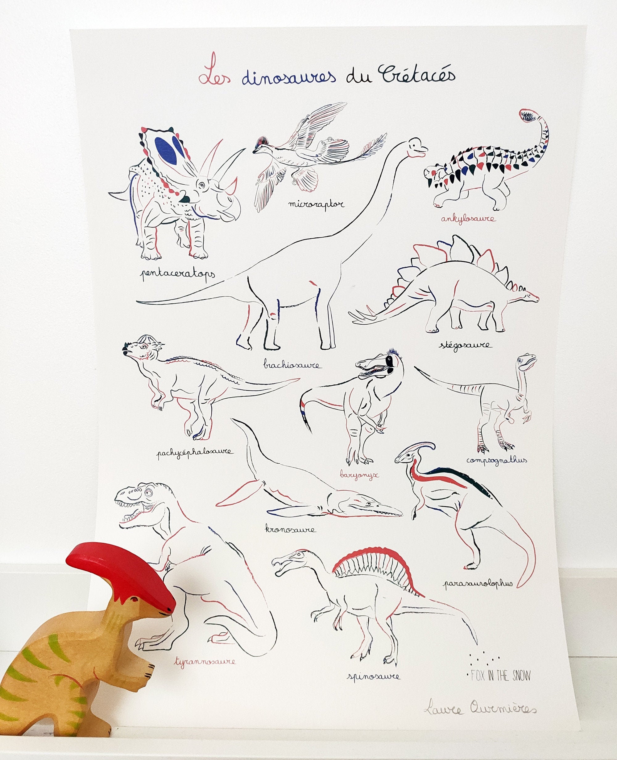 Illustration Les Dinosaures Du Crétacés
