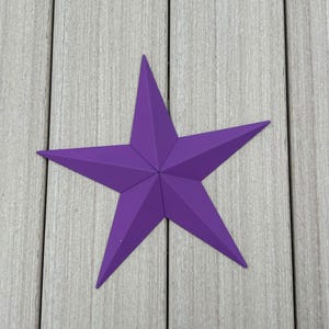 Amish Barn Star: Rust Resistant Steel, Matte Finish, Welded Hanger