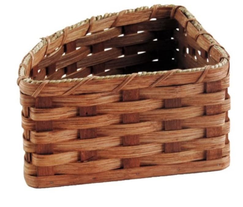 Amish Handmade Small Corner Basket Etsy