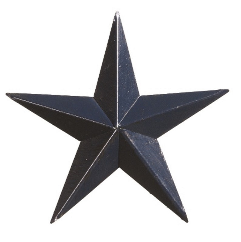 Amish Barn Star Handmade 10 Heavy Gauge Rust Resistant Steel with Hangar Navy