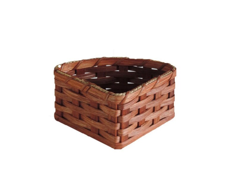 Amish Handmade Large Corner Basket Etsy