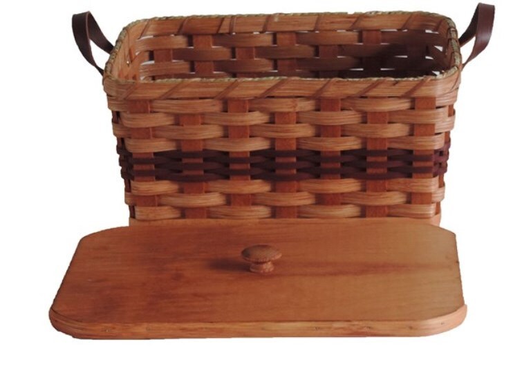 Amish Knitting Basket Amish Handmade Rectangular Sewing Basket Etsy