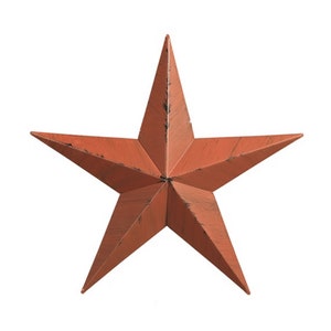 Amish Barn Star Handmade 16&quot; Heavy Gauge Rust Resistant Steel with Hangar - Antique Finish