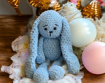Bunny Plushie|Crochet Bunny|Crochet Rabbit|Rabbit Plush Toy|Stuffed Bunny