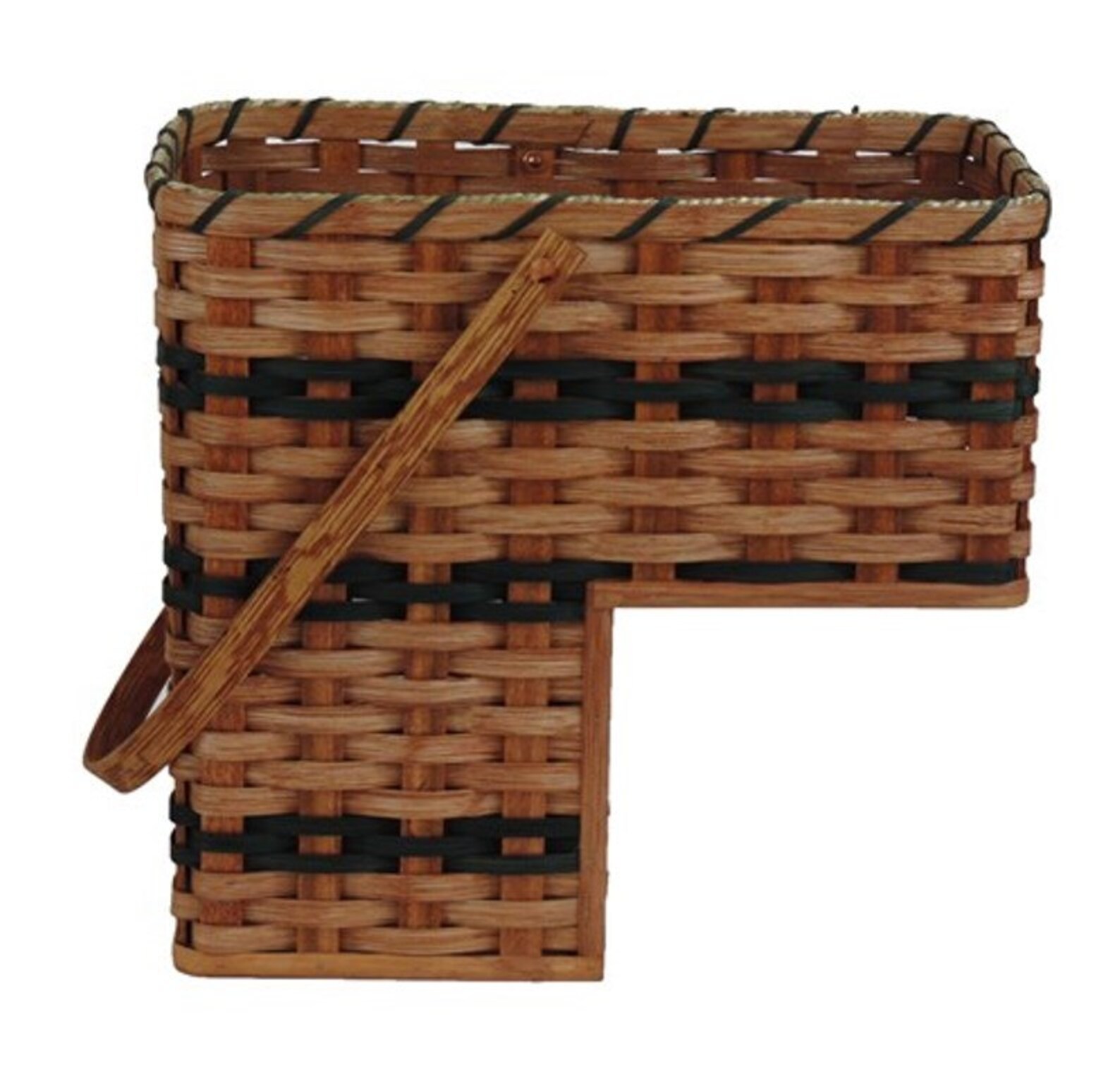 Amish Handmade Stair Step Basket w/Swinging Handle Etsy