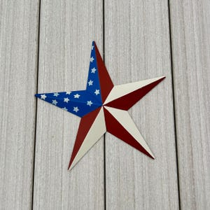 Amish Barn Star: Rust Resistant Steel, Matte Finish, Welded Hanger