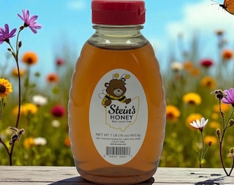 Homemade Ohio Honey Locally Sourced Pure, Raw, Unfiltered, All Natural