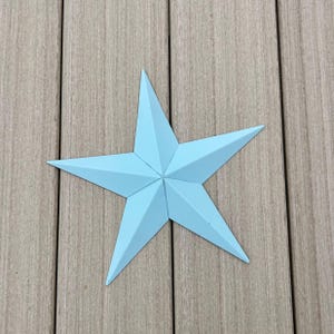 Amish Barn Star: Rust Resistant Steel, Matte Finish, Welded Hanger