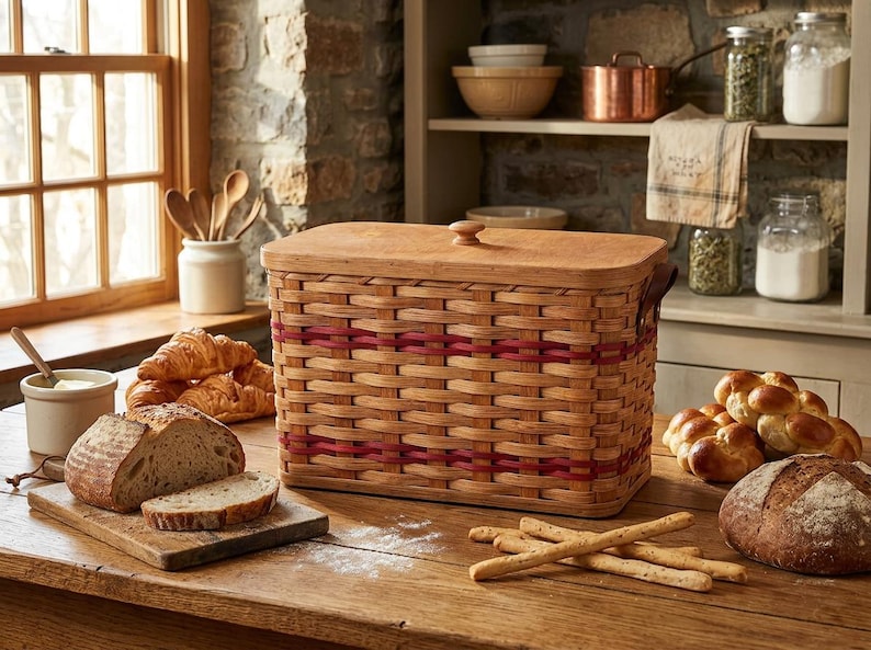 The Amish Basket Bread Box - Thumbnail 3