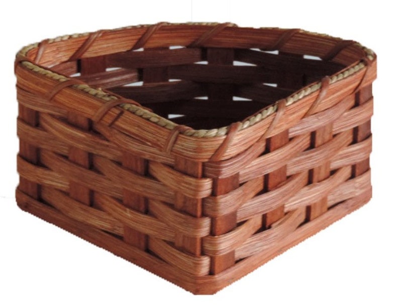 Amish Handmade Small Corner Basket Etsy
