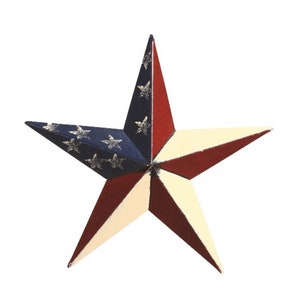 Amish Barn Star Handmade 24&quot; Heavy Gauge Rust Resistant Steel with Hangar - Antique Finish