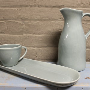 Ceramic Pitcher in Rainfall / Portuguese Dinnerware / Serveware / Organic Collection image 2
