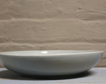 Ceramic Pasta Bowl in Rainfall / Portuguese Dinnerware / Organic Collection/ Set of 4