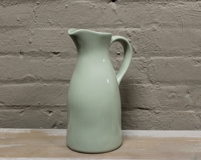 Ceramic Pitcher in Herbal Garden / Portuguese Dinnerware / Serveware / Organic Collection