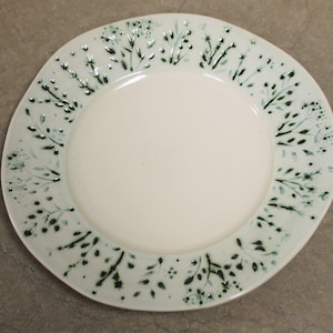 Dessert Plates Set of 4 in Rosemary / Portuguese Dinnerware / Stoneware / PURE Collection