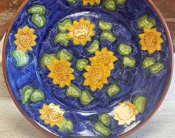 Mini Sunflowers Plate, Made in Portugal