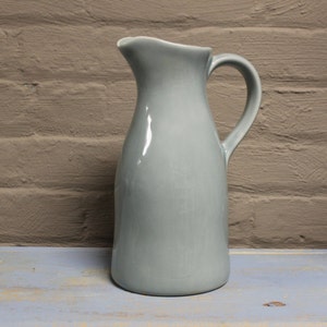 Ceramic Pitcher in Rainfall / Portuguese Dinnerware / Serveware / Organic Collection