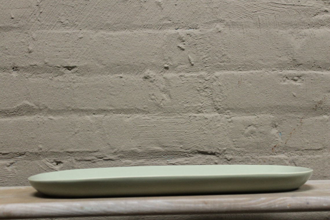 Ceramic Oval Tray in Herbal Garden / Portuguese Dinnerware / Serveware