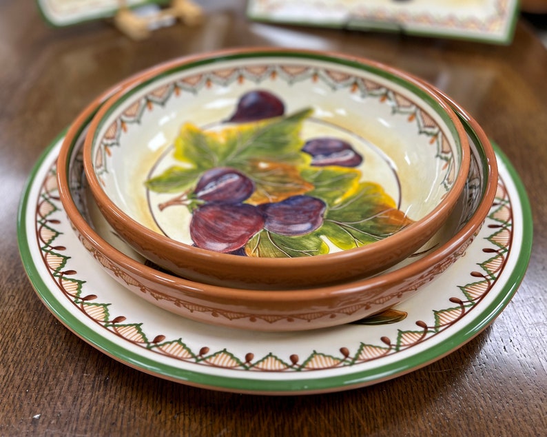 Figs Figo Large Round Serving Bowl/ Fruit Bowl/ Pasta Bowl image 3