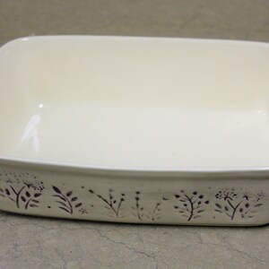 Rectangular Casserole Dish in Lila / Portuguese Dinnerware / Cookware / Bakeware / Stoneware / PURE Collection