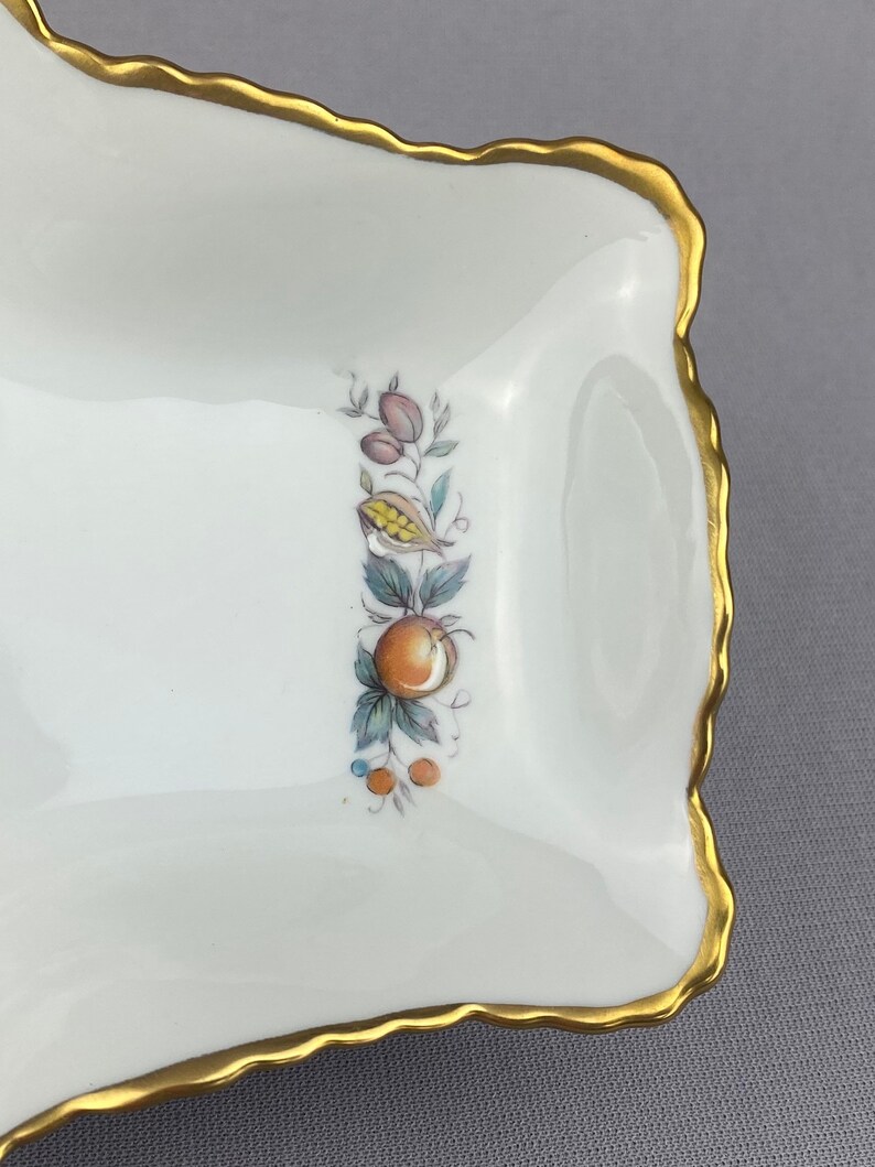 Limoges France Birds and Fruit Tray 12\u201d Vintage