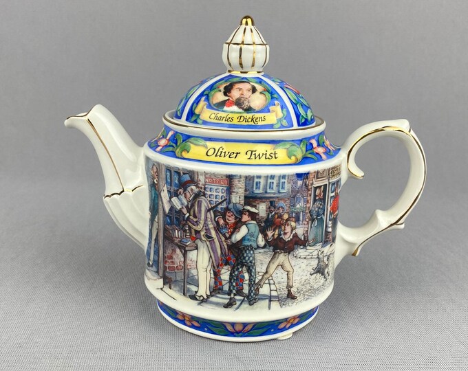 Sadler Charles Dickens Oliver Twist Teapot Vintage Etsy