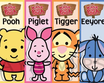 Digital Download Printable Bookmarks Winnie the