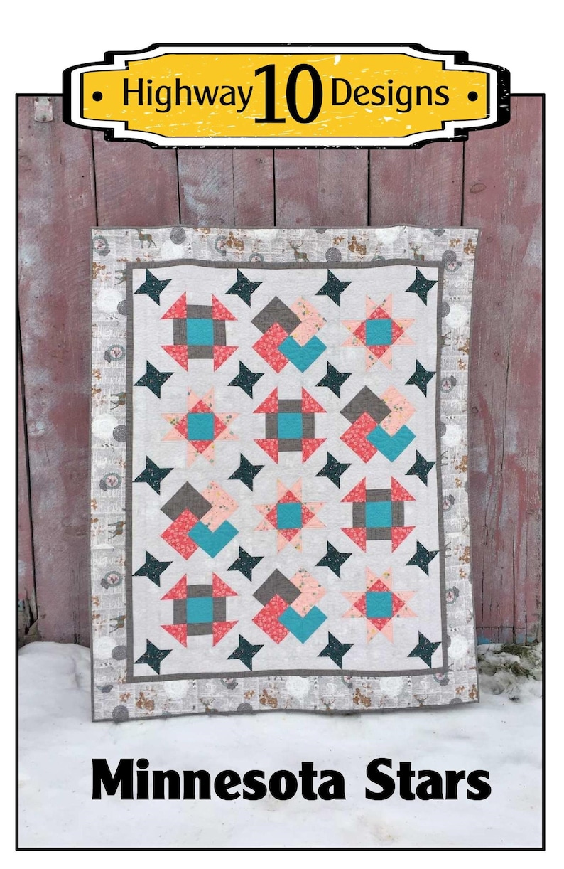 Minnesota Stars PDF Quilt Pattern Etsy