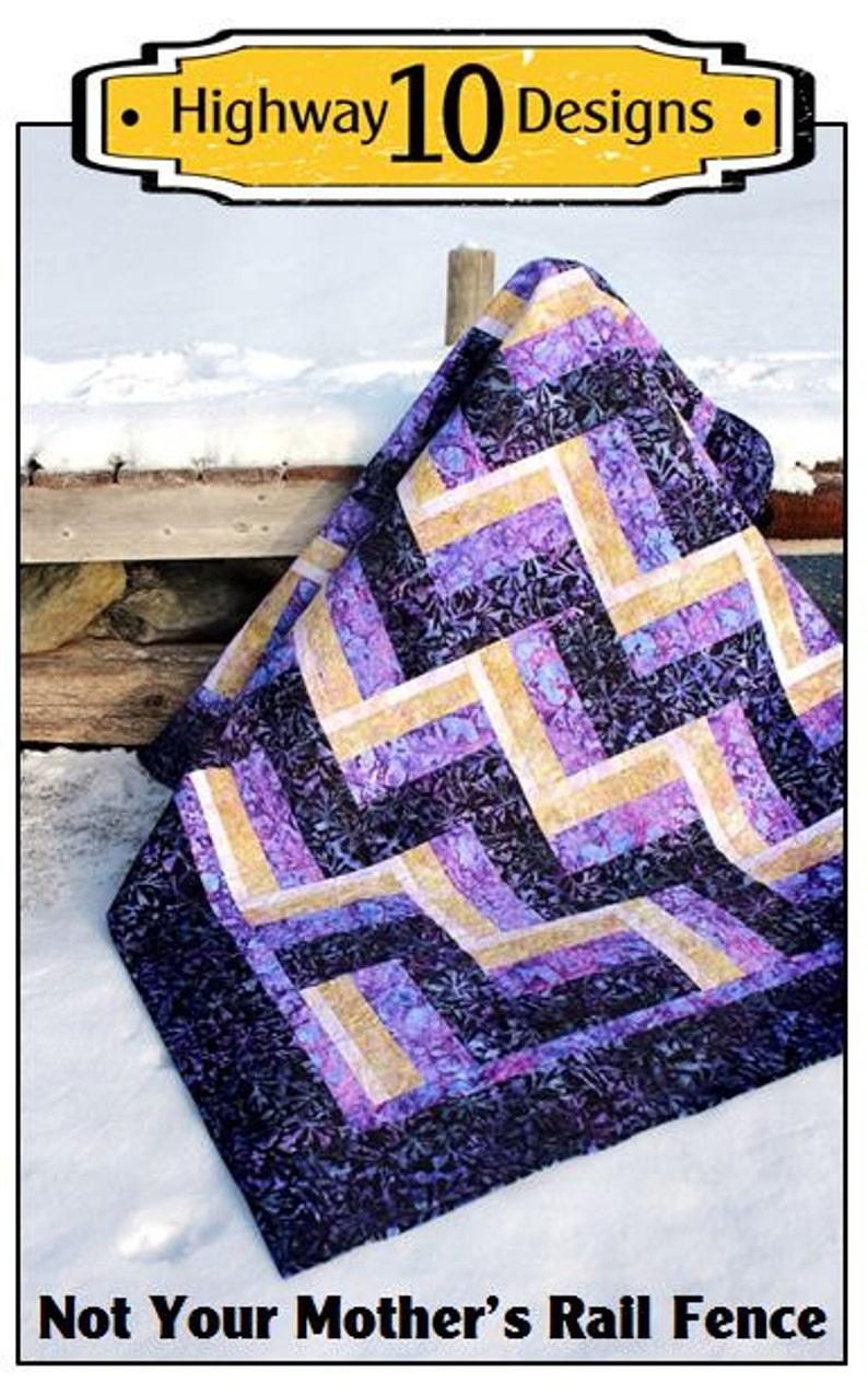 Not Your Mother's Rail Fence PDF Quilt Pattern image 1