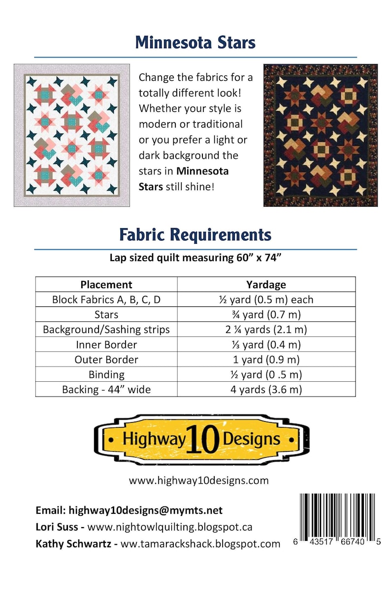 Minnesota Stars PDF Quilt Pattern image 2