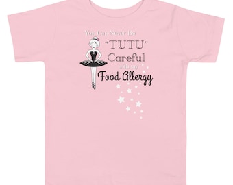 Toddler Food Allergy Ballerina Short Sleeve Tee