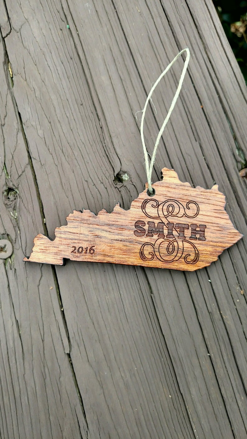 Personalized State Ornaments / State Ornaments / Christmas Etsy