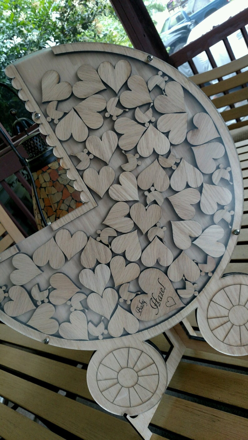 Baby shower drop box guest box / Guest book / baby shower Etsy