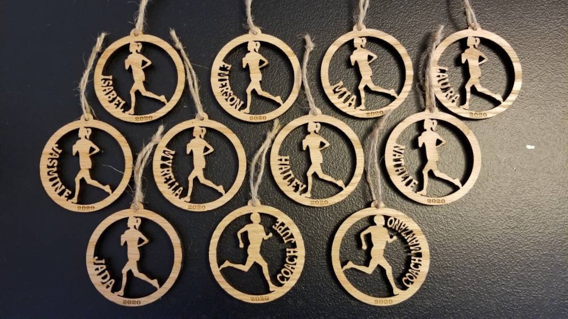 Cross country ornament / cross country / Christmas Ornaments / Etsy