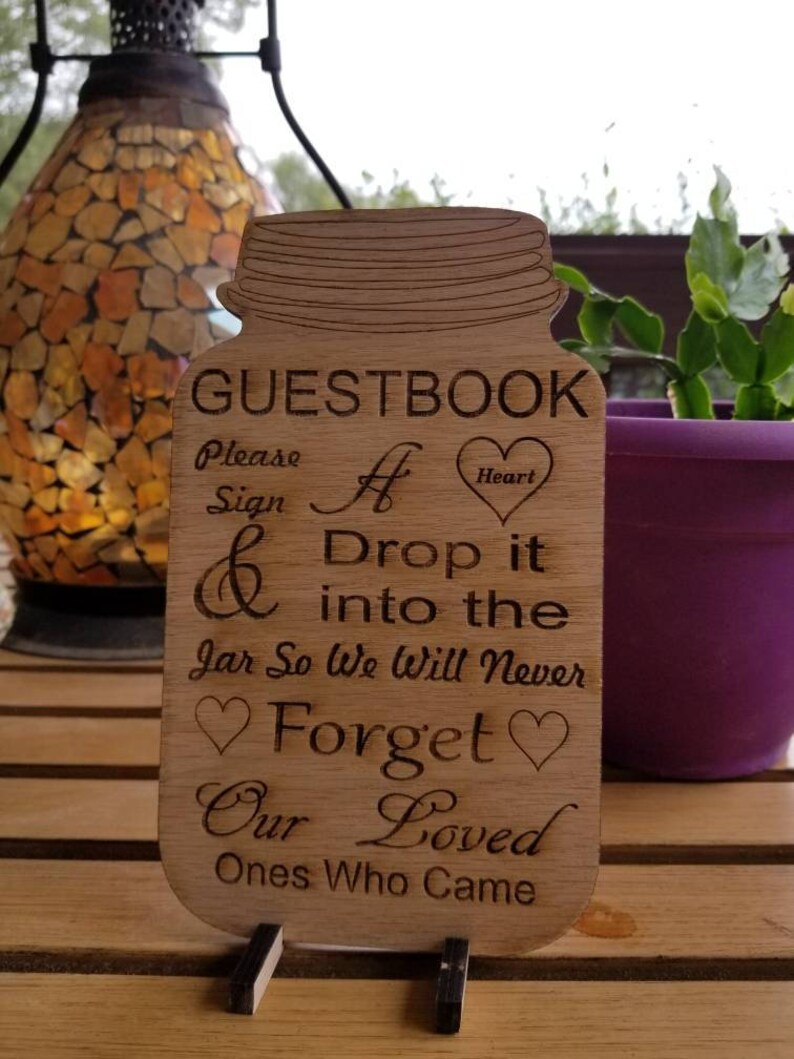 Drop Box Guest Book Sign / Guest Book Sign / Wedding Drop Box Etsy