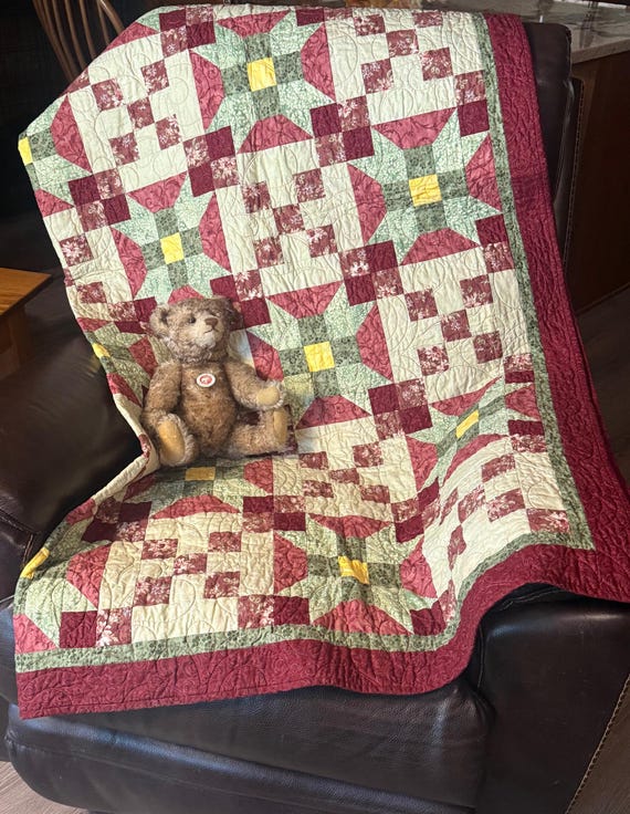 Handmade Throw Quilt