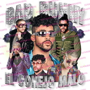 Bad Bunny, El Conejo Malo,  High Quality PNG, 300 DPI,