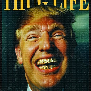 Trump Grillz, Gold Smile PNG, 300 DPI, - Etsy