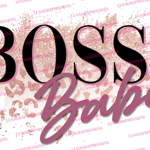 BOSS Babe PNG, 300 DPI,